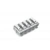 přístrojová svorka Tuhost (příčný řez): 0.5-1.5 mm² Pólů: 5 WAGO 294-5005 250 ks bílá