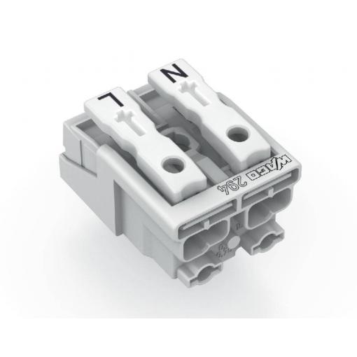 přístrojová svorka Tuhost (příčný řez): 0.5-1.5 mm² Pólů: 2 WAGO 294-5042 1000 ks bílá