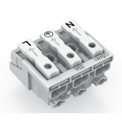 přístrojová svorka Tuhost (příčný řez): 0.5-1.5 mm² Pólů: 3 WAGO 294-5053 500 ks bílá