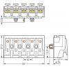 přístrojová svorka Tuhost (příčný řez): 0.5-1.5 mm² Pólů: 5 WAGO 294-5155 250 ks bílá