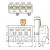 přístrojová svorka Tuhost (příčný řez): 0.5-1.5 mm² Pólů: 4 WAGO 294-5224 500 ks bílá