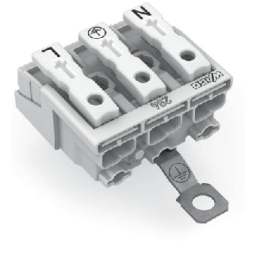 přístrojová svorka Tuhost (příčný řez): 0.5-1.5 mm² Pólů: 3 WAGO 294-5453 500 ks bílá