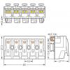 přístrojová svorka Tuhost (příčný řez): 0.5-2.5 mm² Pólů: 5 WAGO 294-8125 250 ks bílá