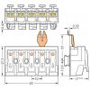 přístrojová svorka Tuhost (příčný řez): 0.5-2.5 mm² Pólů: 5 WAGO 294-8325 250 ks bílá