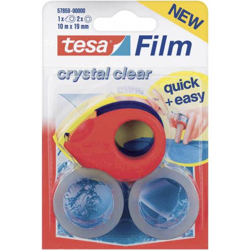 tesa 57859-00000-13 tesafilm křišťálově čistý transparentní (d x š) 10 m x 19 mm 2 ks