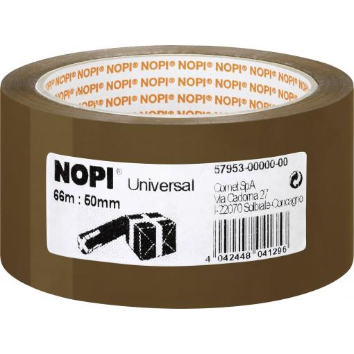 Nopi UNIVERSAL 57953-00000-00 balicí lepicí páska hnědá (d x š) 66 m x 50 mm 1 ks