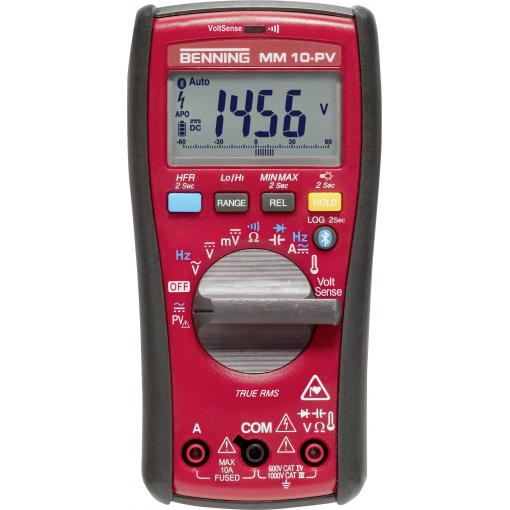 Benning MM 10-PV digitální multimetr, datalogger, CAT IV 600 V, Displej (counts): 6000