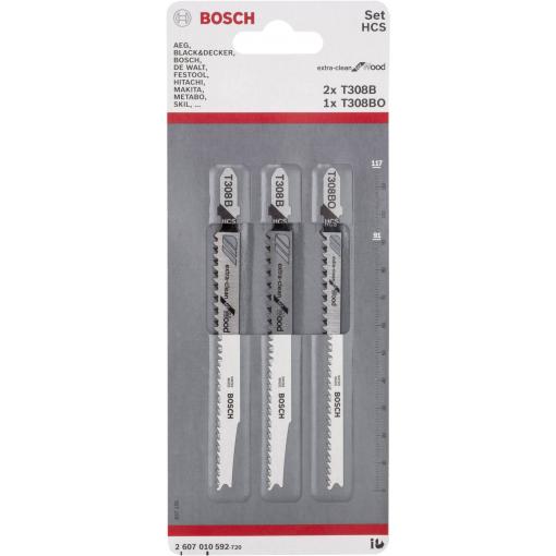 Bosch Accessories 2608636429 Sada pilových plátků do kmitacích pil, 3dílná - T 101 BIF; T 101 AOF 2 ks
