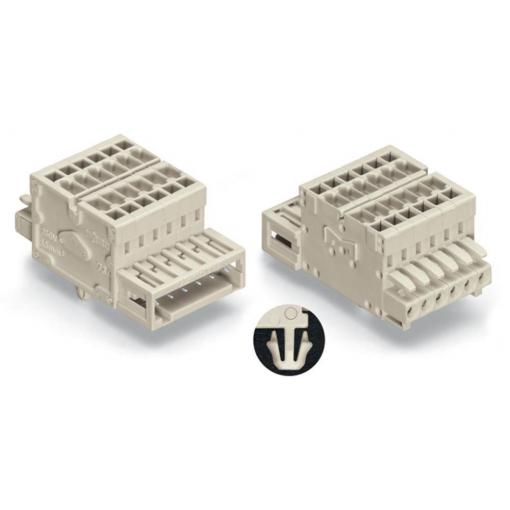 WAGO 2140 kombinovaný zásuvkový konektor 6, rozteč 3.50 mm, 734-366/008-000, 50 ks