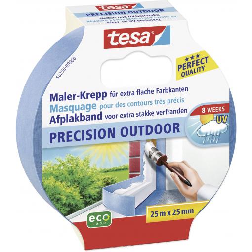 tesa PRECISION OUTDOOR 56250-00000-01 krepová lepicí páska tesa® modrá (d x š) 25 m x 25 mm 1 ks