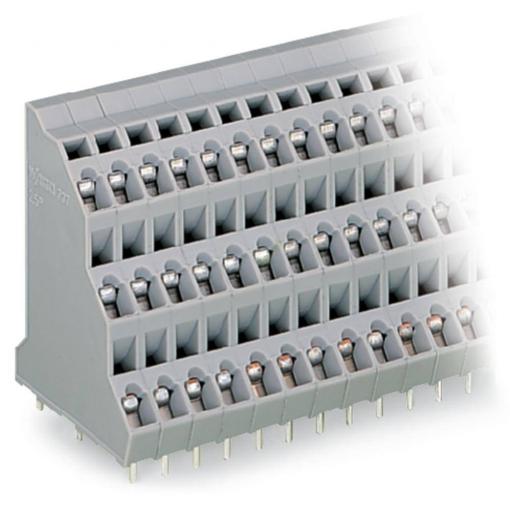 WAGO 737-112 Třípatrové svorky 2.50 mm² Pólů 36 šedá 16 ks