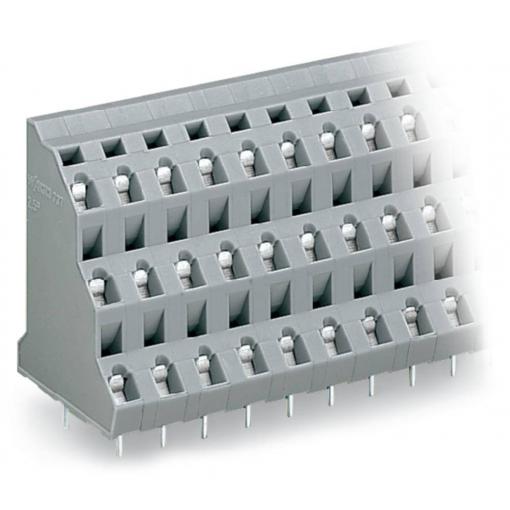 WAGO 737-553 Třípatrové svorky 2.50 mm² Pólů 9 šedá 48 ks