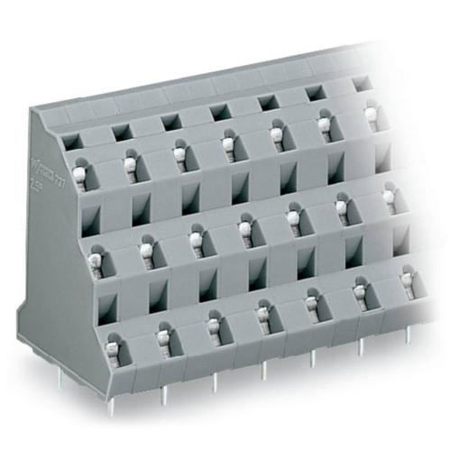 WAGO 737-758 Třípatrové svorky 2.50 mm² Pólů 24 šedá 12 ks