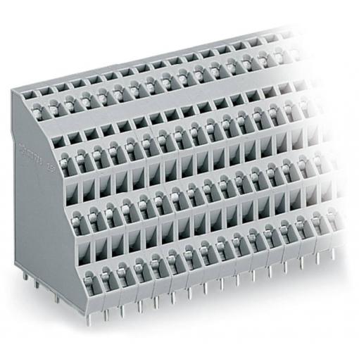 WAGO 738-104 Čtyřpatrové svorky 2.50 mm² Pólů 16 šedá 36 ks