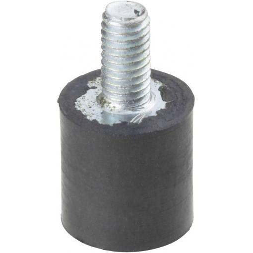 PB Fastener 100522 závitový tlumič vibrací Vnější závit M6 Vnitřní závit M6 Výška 20 mm 1 ks
