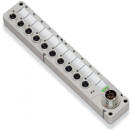WAGO 757-383 757-383 pasivní box senzor/aktor rozdělovač M8 s kovovým závitem 1 ks Piece