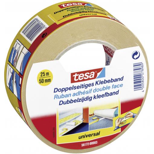 tesa UNIVERSAL 56172-00003-11 oboustranná lepicí páska bílá (d x š) 25 m x 50 mm 1 ks