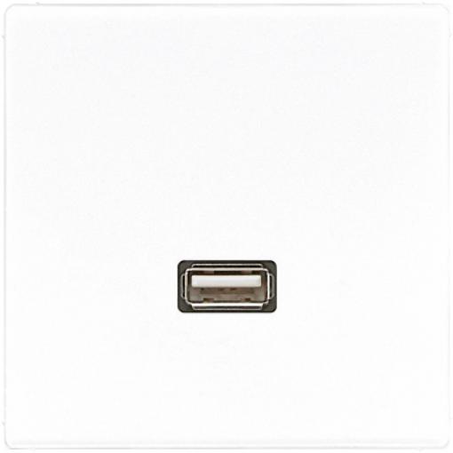 Jung vestavný USB zásuvka LS program, LS design, LS plus alpská bílá MALS1122WW 1 ks