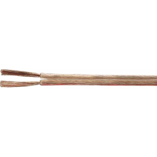 HELU 40180 reproduktorový kabel 2 x 0.5 mm² transparentní metrové zboží