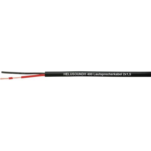 HELU 400090 reproduktorový kabel 2 x 2.5 mm² černá metrové zboží