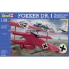 Revell 04744 Fokker DR.I Richthofen model letadla, stavebnice 1:28