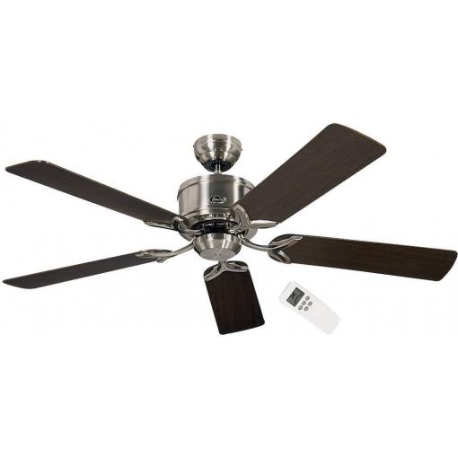 CasaFan Eco Elements stropní ventilátor 23 W (Ø x v) 132 cm x 285 mm chrom (kartáčovaný) s dálkovým ovládáním