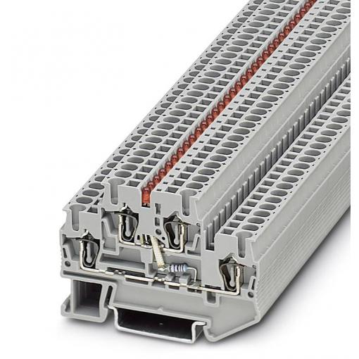 Phoenix Contact 3031607 řadová svorka pro konstrukční prvky 5.2 mm pružinová svorka šedá 50 ks