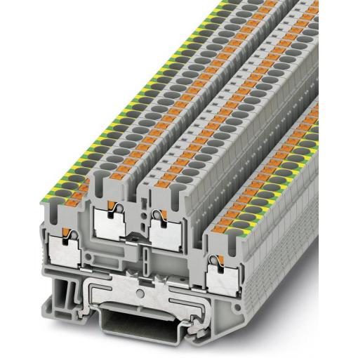 Phoenix Contact 3210978 dvojitá svorka ochranného vodiče 5.2 mm rychlé připojení šedá 50 ks