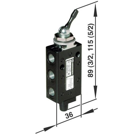 IMI NORGREN elektromagnetický ventil X3044302 Materiál pouzdra hliník 1 ks