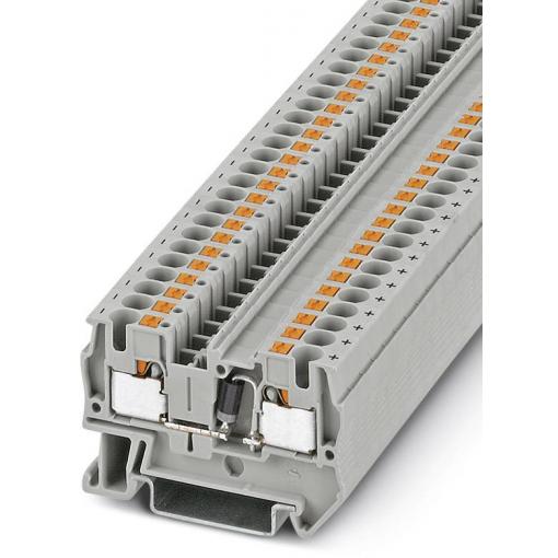 Phoenix Contact 3212125 řadová svorka pro konstrukční prvky 6.2 mm rychlé připojení šedá 50 ks