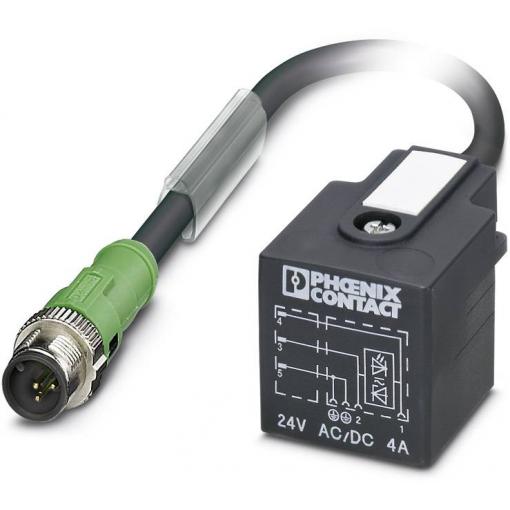 Phoenix Contact SAC-3P-M12MS/0,6-PUR/A-1L-Z upravený zástrčkový konektor pro senzory - aktory, 1400769, piny: 3, 0.60 m, 1 ks