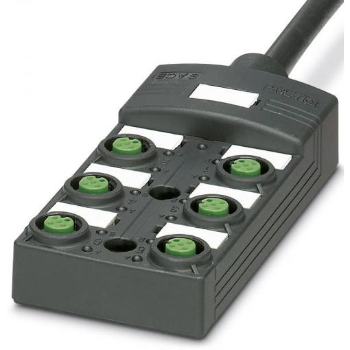 Phoenix Contact SACB-6/12-L-10,0PUR SCO P 1452673 pasivní box senzor/aktor rozdělovač M12 s plastovým závitem 1 ks
