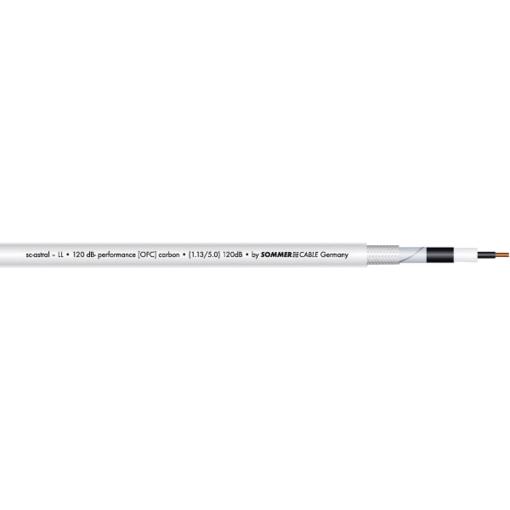 Sommer Cable 600-0960LLX koaxiální kabel, vnější Ø: 6.80 mm, 120 dB, bílá, metrové zboží