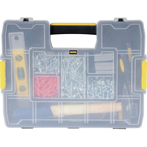 Univerzální STANLEY SortMaster Junior krabička na malé součástky (š x v x h) 292 x 67 x 375 mm přihrádek: 14 Obsah 1 ks