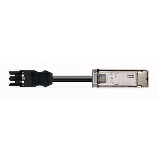 WAGO síťový připojovací kabel síťová zásuvka - kabel s otevřenými konci černá 0.35 m 1 ks