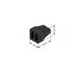 krabicová svorka Tuhost (příčný řez): 0.75-2.5 mm² Pólů: 4 WAGO 1000 ks černá
