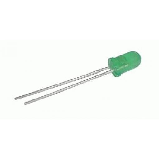 LED  5mm  zelená  difuzní
