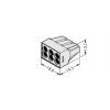 krabicová svorka Tuhost (příčný řez): 0.75-2.5 mm² Pólů: 6 WAGO 500 ks světle šedá