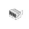 krabicová svorka Tuhost (příčný řez): 0.75-2.5 mm² Pólů: 8 WAGO 500 ks světle šedá