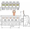 přístrojová svorka Tuhost (příčný řez): 0.5-2.5 mm² Pólů: 5 WAGO 294-8415 250 ks bílá