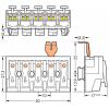 přístrojová svorka Tuhost (příčný řez): 0.5-2.5 mm² Pólů: 5 WAGO 294-8215 250 ks bílá