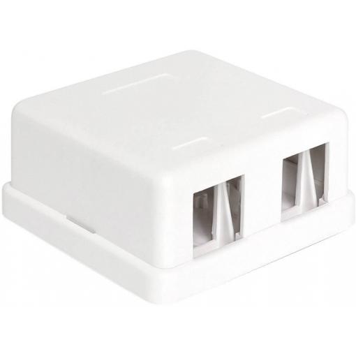 Delock 86207 2 porty síťový patch panel nevybavený specifikací 1 U bílá neosazený