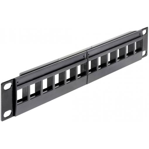 Delock 43259 12 portů síťový patch panel 254 mm (10) nevybavený specifikací 1 U vícebarevná neosazený