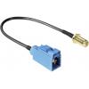 Delock pro Wi-Fi antény prodlužovací kabel [1x SMA zásuvka - 1x SMBA-(FAKRA) Z zásuvka] 0 mm černá