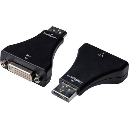 Digitus AK-340603-000-S DisplayPort / DVI adaptér [1x zástrčka DisplayPort - 1x DVI zásuvka 24+5pólová] černá
