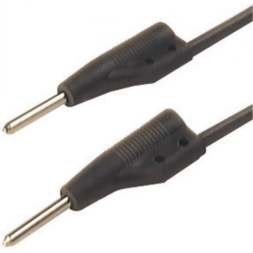 Hirschmann Test & Measurement MVL 2/25 sw měřicí kabel zástrčka 2 mm zástrčka 2 mm 25.00 cm černá 1 ks