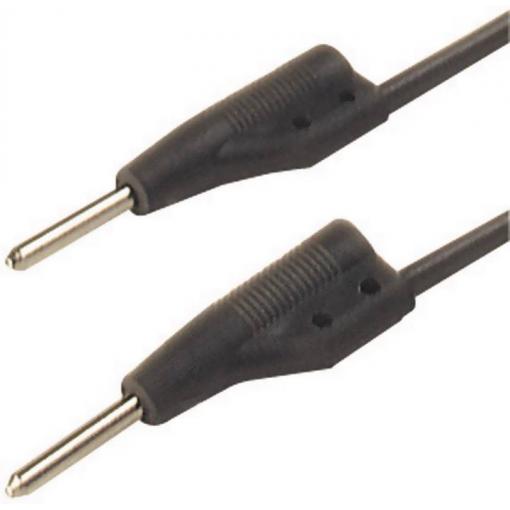 Hirschmann Test & Measurement MVL 2/50 sw měřicí kabel zástrčka 2 mm zástrčka 2 mm 0.50 m černá 1 ks