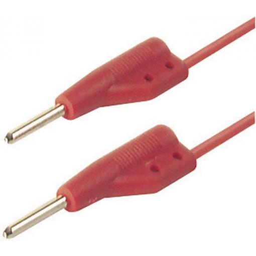 Hirschmann Test & Measurement MVL 2/100 rt měřicí kabel zástrčka 2 mm zástrčka 2 mm 1.00 m červená 1 ks