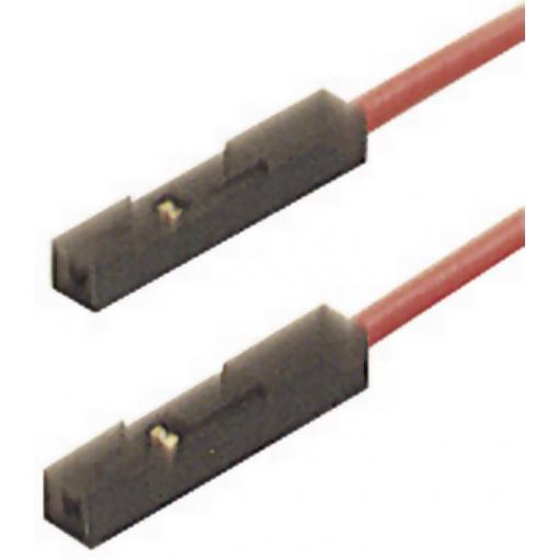 Hirschmann Test & Measurement MKL 0,64/25-0,25 rt měřicí kabel zásuvka 0,64 mm zásuvka 0,64 mm 25.00 cm červená 1 ks