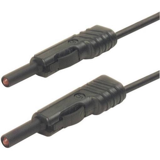 Hirschmann Test & Measurement MLB 50/1 V sw měřicí kabel lamelová zástrčka 4 mm lamelová zástrčka 4 mm 0.50 m černá 1 ks